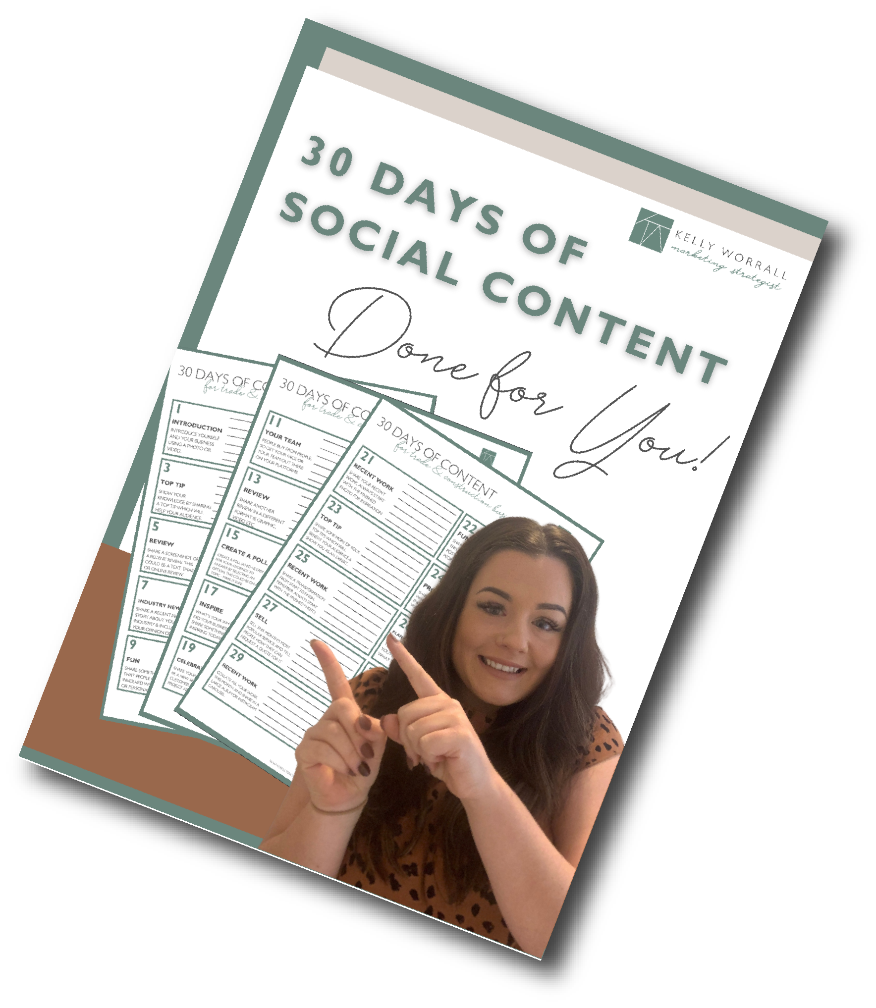 30 days of social content
