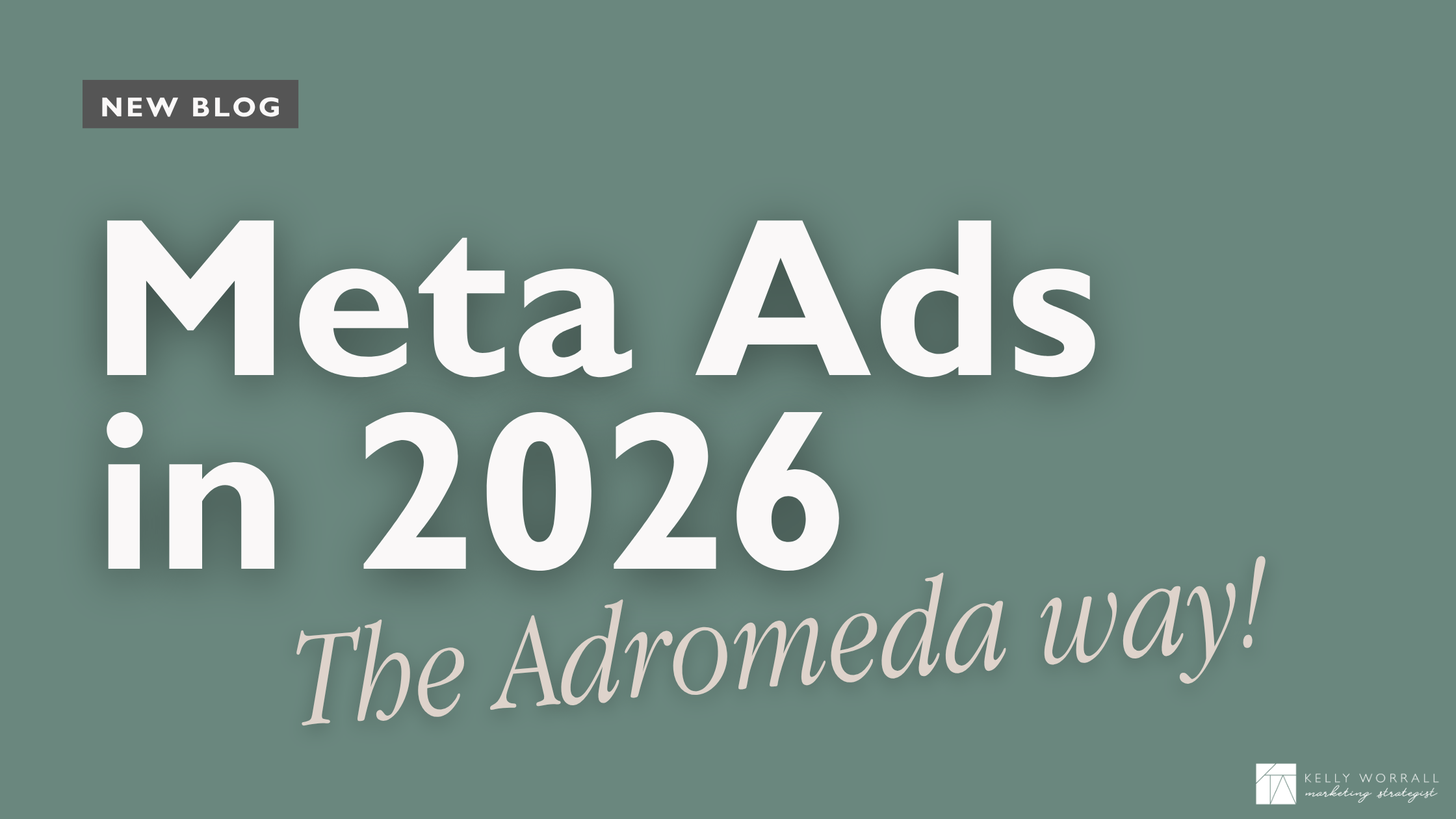 Meta Ads in 2026 graphic with green background